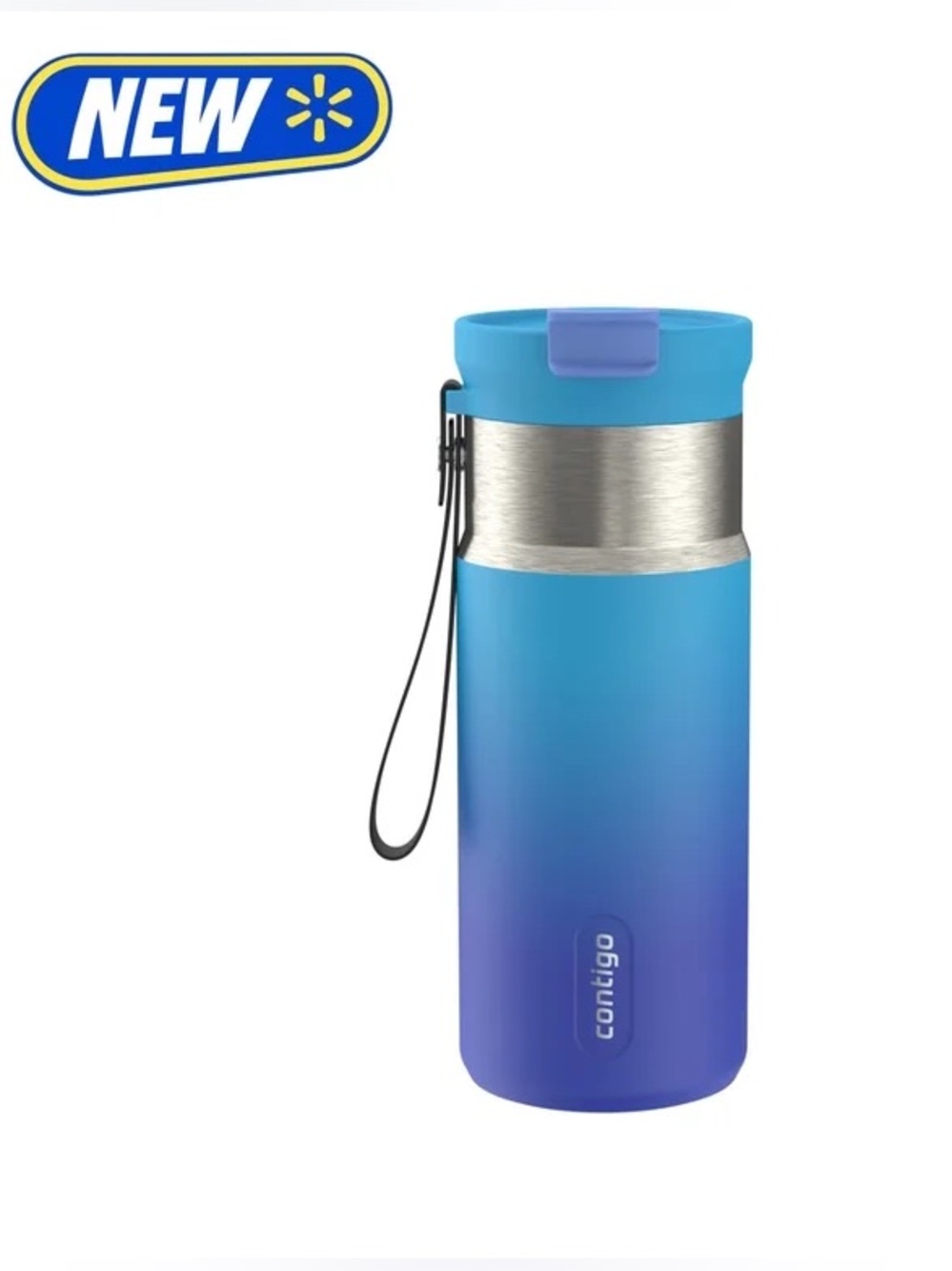 Contigo DualSip 16oz Compact Leakproof Insulated Water Bottle with 2-Way Lid NEW